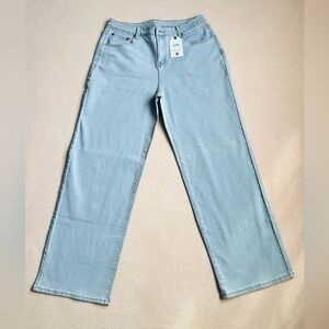 NIMIN Mid Rise Wide Leg Jeans Women's Size XL Light Wash NWT